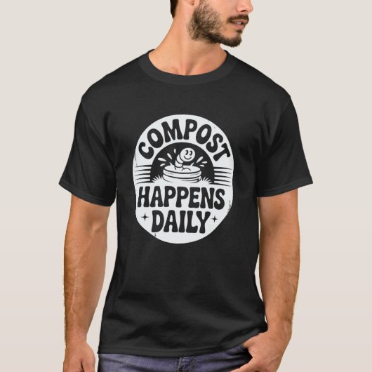 ガーデニング 4\コンポストワームコンポスター 庭の堆肥 Tシャツ (正面)