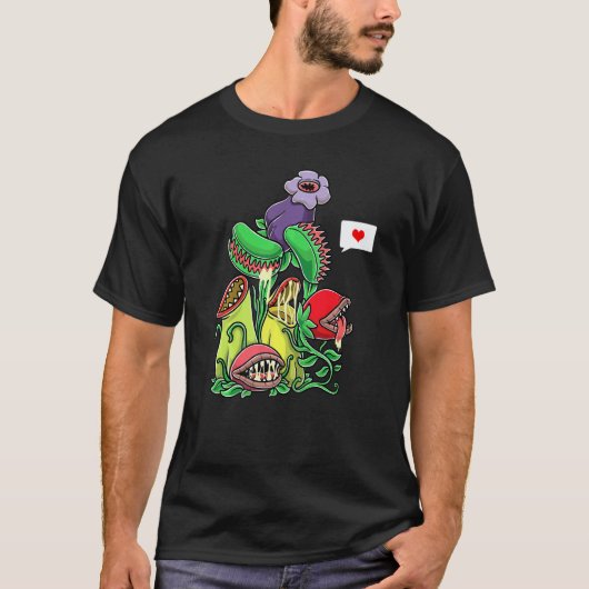 ガーデニング 4\食虫植物 ハエトリソウ ガーデ Tシャツ (正面)