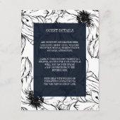 ガーデモダンン |ブルーフローラ結婚ズ詳細 エンクロージャーカード (正面)