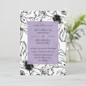 ガーデモダンン |ラベンダー |フローラ結婚ー 招待状 (スタンド正面)