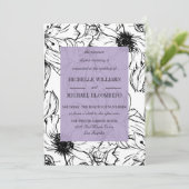 ガーデモダンン |ラベンダー |フローラ結婚ー 招待状 (スタンド正面)