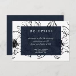 ガーデモダンン |青 |フローラウェディングRSVP 招待状