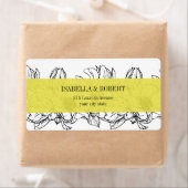 ガーデモダンン |黄色 |フローラ結婚ー ラベル (インサイチュ)