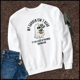 ガーデンおもしろいことわざキュート幽霊 スウェットシャツ