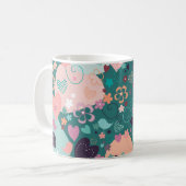 ガーデンお洒落インブライトパステルカラーズコーヒームー コーヒーマグカップ (正面左)