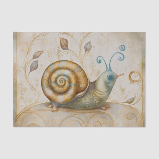 ガーデンお洒落カタツムリ 薄葉紙 (正面)