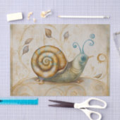 ガーデンお洒落カタツムリ 薄葉紙 (クラフト)