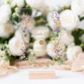 ガーデンお洒落キンセアニラアクリル招待状 アクリル招待状