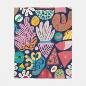 ガーデンお洒落ダンス フリースブランケット (正面)