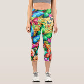 ガーデンお洒落チョウ カプリレギンス (正面)