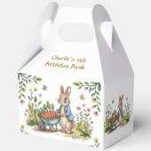 ガーデンお洒落バニーボーイ誕生日バッシュ フェイバーボックス (正面)