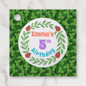 ガーデンお洒落パーティーサンキューラベル フェイバータグ (正面)