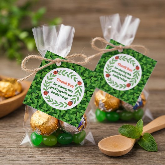 ガーデンお洒落パーティーサンキューラベル フェイバータグ