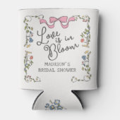 ガーデンお洒落パーティードードルフローラブライダルシャワー 缶クーラー (正面)
