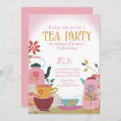 ガーデンお洒落フェアユタリーティーパーティー 招待状 (正面/裏面)