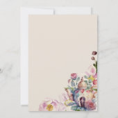 ガーデンお洒落フェアユータリーティーパーティーシャワー 招待状 (裏面)