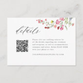 ガーデンお洒落フローラ結婚のQR詳細 エンクロージャーカード (正面)