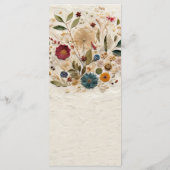 ガーデンお洒落プレスフラワーボヘミアンメニュー メニュー (裏面)