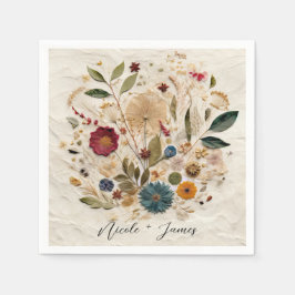 ガーデンお洒落プレス花ボヘミアン結婚ズ スタンダードカクテルナプキン