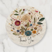 ガーデンお洒落プレス花ボヘミアン結婚ズ フェイバータグ (裏面)