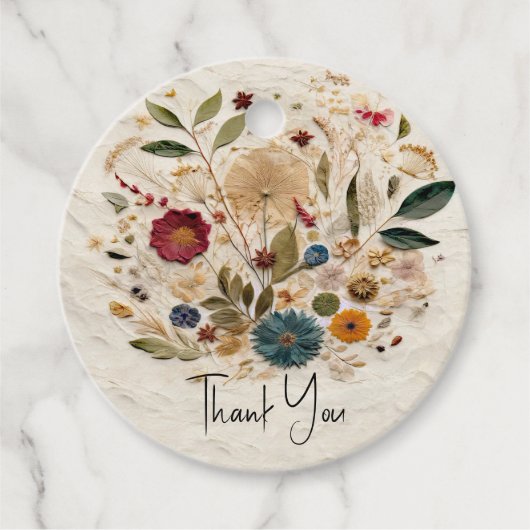 ガーデンお洒落プレス花ボヘミアン結婚ズ フェイバータグ (正面)