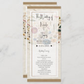 ガーデンお洒落プレス花ボヘミアン結婚ズ プログラム (正面/裏面)