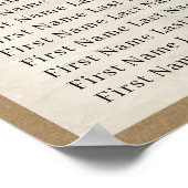 ガーデンお洒落プレス花ボヘミアン結婚ズ ポスター (角)