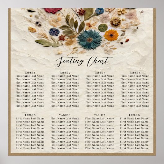 ガーデンお洒落プレス花ボヘミアン結婚ズ ポスター (正面)