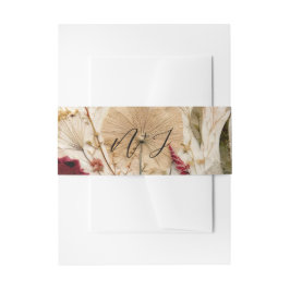 ガーデンお洒落プレス花ボヘミアン結婚ズ 招待状ベリーバンド