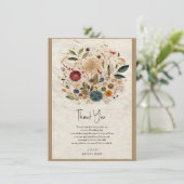 ガーデンお洒落プレス花ボヘミアン結婚ズ 招待状 (スタンド正面)