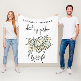 ガーデンお洒落ボホイエローフローラパーソナライズされた フリースブランケット