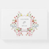 ガーデンお洒落ワイルドフラワー結婚ズ ゲストブック (正面)