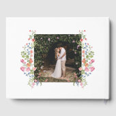 ガーデンお洒落ワイルドフラワー結婚ズ ゲストブック (裏面)