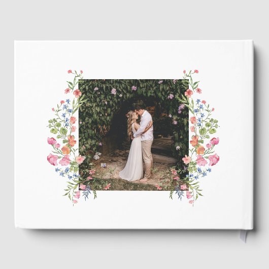 ガーデンお洒落ワイルドフラワー結婚ズ ゲストブック (裏面)