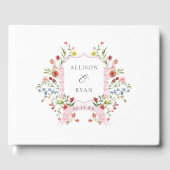 ガーデンお洒落ワイルドフラワー結婚ズ ゲストブック (正面)