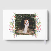 ガーデンお洒落ワイルドフラワー結婚ズ ゲストブック (裏面)