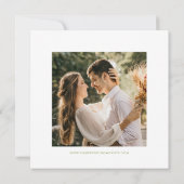 ガーデンお洒落ワイルドフラワー結婚ズ セーブザデート (裏面)