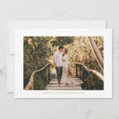 ガーデンお洒落ワイルドフラワー結婚ズ セーブザデート (裏面)