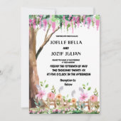 ガーデンお洒落ワイルドフラワー結婚式招待状 招待状 (正面)