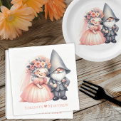 ガーデンお洒落格言ウッドランドオレンジ結婚ズ スタンダードランチョンナプキン