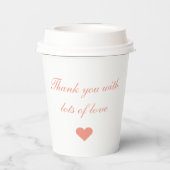 ガーデンお洒落格言素朴ブライダルシャワー 紙コップ (裏面)