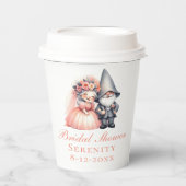 ガーデンお洒落格言素朴ブライダルシャワー 紙コップ (正面)