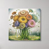 ガーデンお洒落開花 キャンバスプリント (正面)
