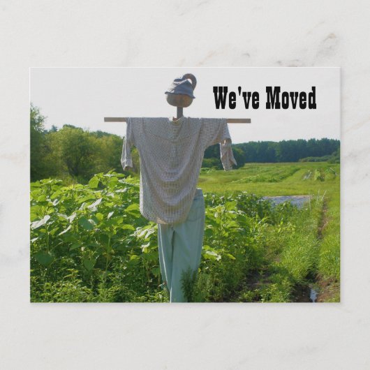 ガーデンかかし新しいアドレス自然 案内ポストカード (正面)
