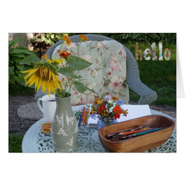 ガーデンからこんにちは (正面横)