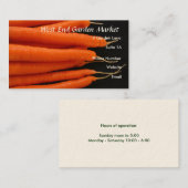 ガーデンから生まれたにんじんたち 名刺 (正面/裏面)