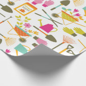 ガーデンかわいらしツールラッピング紙 ラッピングペーパー (角)