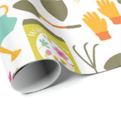 ガーデンかわいらしツールラッピング紙 ラッピングペーパー (ロールコーナー)