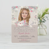 ガーデンかわいらしフォトファースト聖餐式 招待状 (スタンド正面)