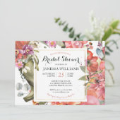 ガーデンかわいらしフローラブライダルシャワー招待 招待状